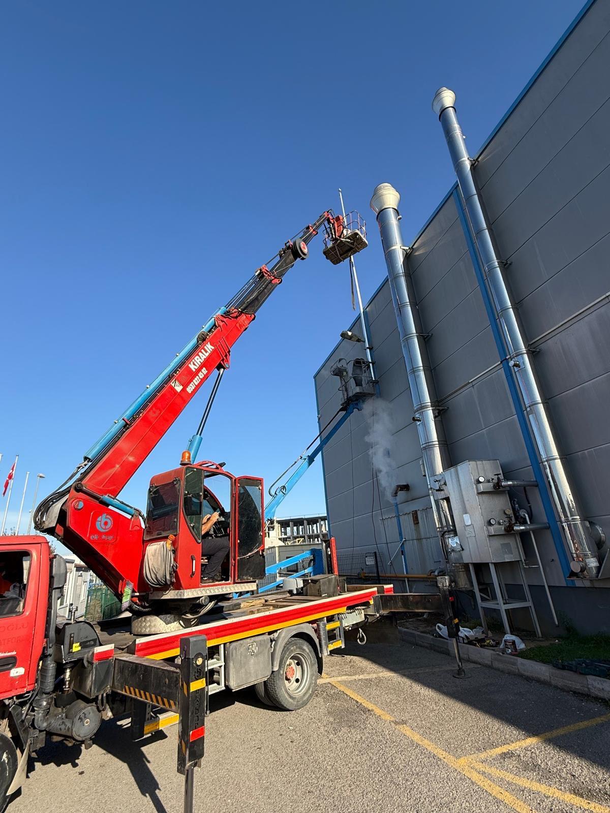 AYTET project site with industrial equipment